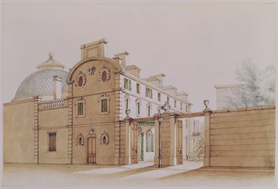 View of the house in rue Fortunee, bought by Honore de Balzac in 1847 by M. Santi